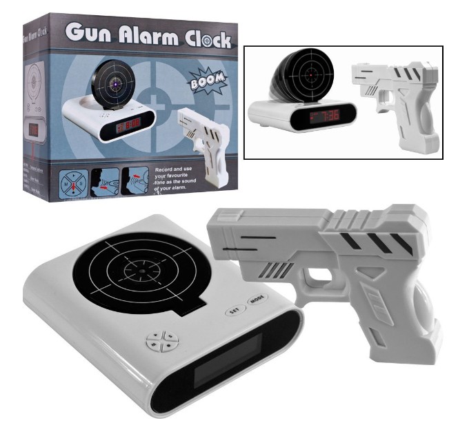 Gun Target Recordable Alarm 射击闹钟