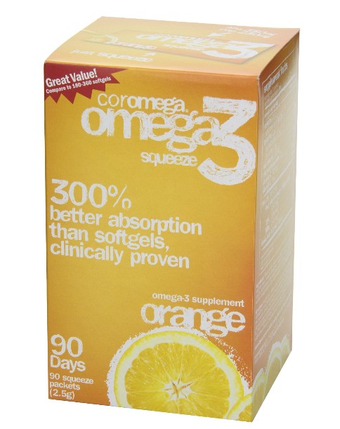 Omega3深海鱼油（甜橙口味）90袋