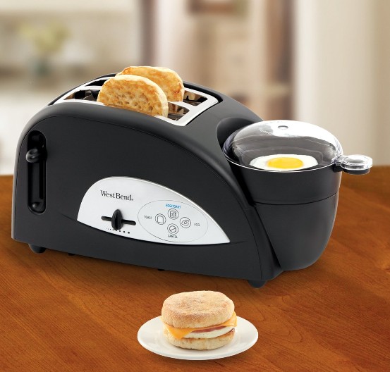 早餐烘焙机 蒸蛋 热火腿  面包