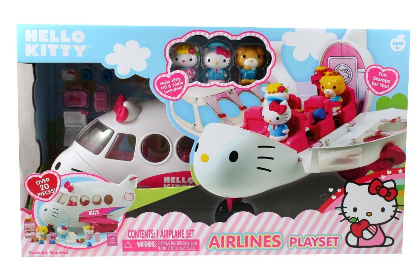 凯蒂猫 客机模型套装玩具