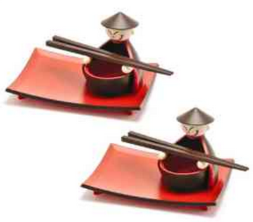 寿司娃娃托盘+筷子（两件套）