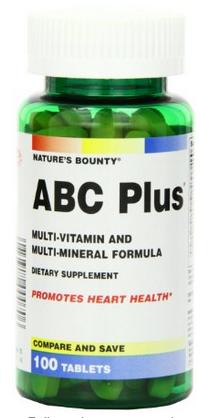 自然之宝 Abc Plus Multi-Vitamin & Multi-Mineral 多种维生素矿物