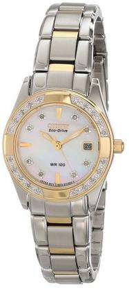  西铁城 ECO-DRIVE EW1824-57D 光动能女款镶钻腕表