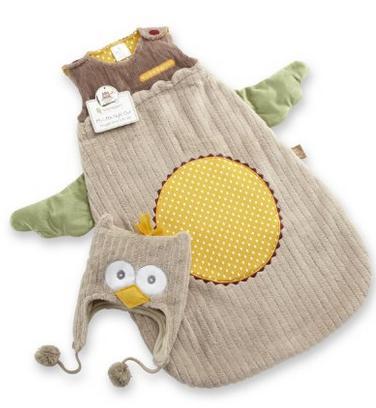 猫头鹰造型婴儿宝宝猫头鹰防踢背心睡袋 带帽子