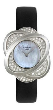 天梭T03112580 T-Trend珍贵的花卉钻石女士手表 