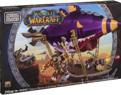  美家宝 World of Warcraft Goblin Zeppelin 魔兽世界哥布林飞艇 积木模型