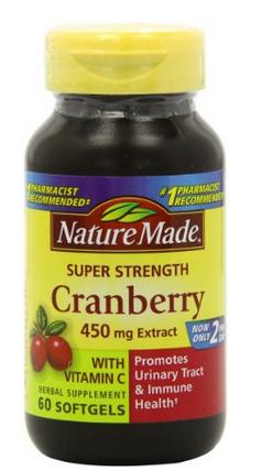 Super Strength, Cranberry 超强蔓越莓精华+维生素C 60粒