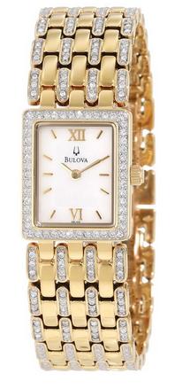 宝路华Women''s美女 98L159水晶手表 Crystal Bracelet Watch
