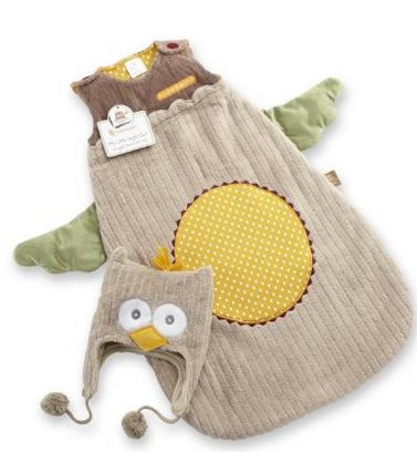 猫头鹰造型婴儿宝宝猫头鹰防踢背心睡袋 带帽子