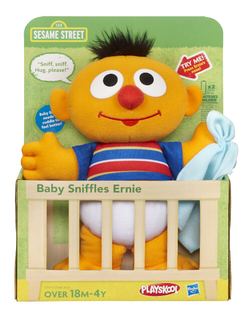 PLAYSKOOL Sesame Baby Sniffles Ernie婴儿玩偶
