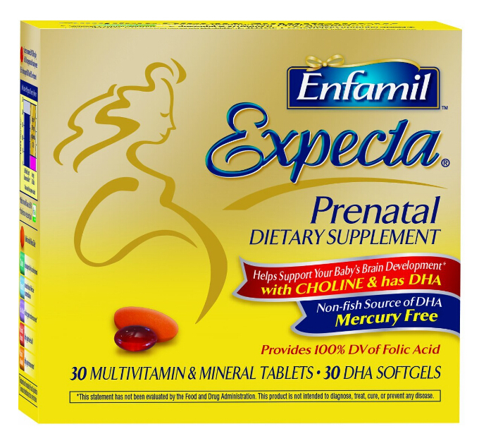 美赞臣 Expecta Prenatal Supplement 孕期哺乳期综合营养素组合 30粒*2装