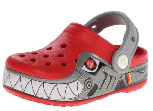 卡洛驰 CrocsLights 酷闪小鲨鱼童款洞洞鞋