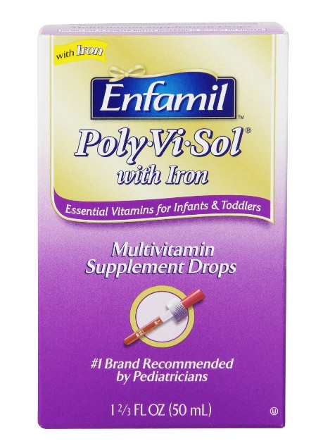 美赞臣   Poly-Vi-Sol Multivitamin婴儿鱼肝油多种维生素滴剂含铁