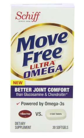 Schiff最给力配方，Move Free Ultra Omega Joint Supplement维骨力（有效缓解关节不适）$12.99，约合79元（下单85折，实付$11.04，价格新低）