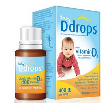 Baby Ddrops 婴儿维生素d3滴剂 90滴 $14.98 到手￥100