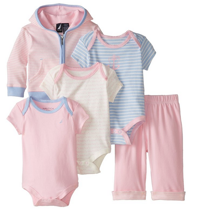 NAUTICA 诺帝卡 Gift Box Newborn 女宝宝套装$16.67起（也￥160）