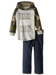 【直邮】Calvin Klein 男童卫衣+牛仔裤套装 $21.51（到手约165元）