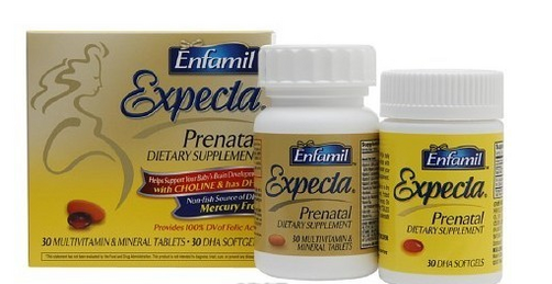 美赞臣 Enfamil Expecta Lipil 孕妇/哺乳妈妈专用 DHA软胶囊30粒 + 综合维生素30粒$12.98，约合74元（用$3 Coupon，实付$9.98，价格新低）