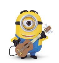 直邮中国！【Despicable Me Minions Stuart Interacts with Guitar 弹吉他的小黄人（会唱歌/会说话/会摇摆）】$20，直邮到手约合195元