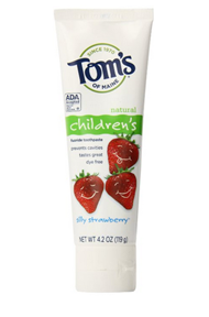 可凑单直邮！【Tom''s of Maine 草莓口味 无氟儿童牙膏 119g*3支】$9.24，约合63元。