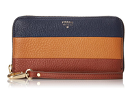 新低价！【FOSSIL Sydney Zip Phone Wallet 女款钱包】$29.4转运到手约￥240