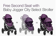 【儿童座椅 买一送一】购买任一Baby Jogger City Select儿童推车，送第二个座椅