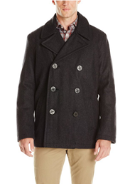 新低价！【Tommy Hilfiger Wool-Blend Melton 男士经典款羊毛呢外套】$69.95，约合565元。