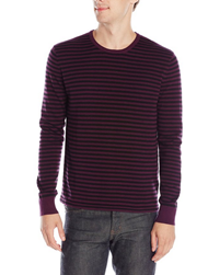 新低价！【KENNETH COLE Stripe Crew Neck 男款条纹毛衣】$30.03起（需用码，约￥250）