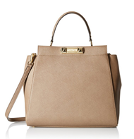 直邮中国！【Calvin Klein Saffiano Shopper 2 Top Handle Bag 女款真皮手提包】 $119.97+$17.14含税直邮中国（约￥890）
