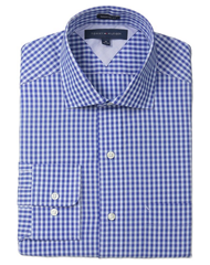 新低价！【Tommy Hilfiger Regular Fit男式纯棉格子衬衫】$24.14，直邮到手约合189元。