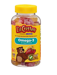 近期好价！【小熊糖 儿童OMEGA-3鱼油含DHA软糖 120粒*3瓶】$18.98，转运到手约225元。