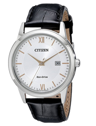 新低，可直邮！【CITIZEN 西铁城 AW1236-03A 男士光动能手表】$99.00，到手约750元。