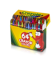 凑单品！【Crayola 绘儿乐 64 Ct 彩色蜡笔（64色）】$2.24