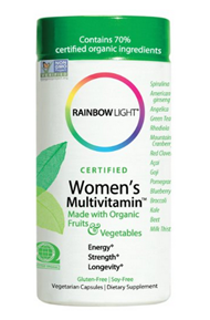 新低价！【Rainbow Light 有机认证 女士复合蔬果维生素 120粒】$15.3，约合108元。