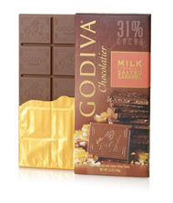新低！【GODIVA 歌帝梵牛奶巧克力大排5块装】$15.99，转运到手约33元/块。 