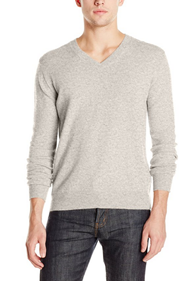 新低！【Christopher Fischer Cashmere Basic 男士V领羊绒衫】$49.2，约合374元。