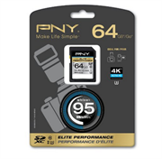 低价！【PNY 必恩威 Elite Performance 64GB SD存储卡 U3】$22.99 + $2.06直邮中国（到手约￥164）