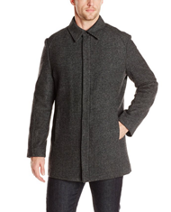 新低！【Perry Ellis 羊毛混纺大衣】$48.98 ，直邮约323元。