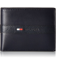 美亚 好价！【TOMMY HILFIGER Men''s Leather Ranger Passcase Wallet男士钱包】