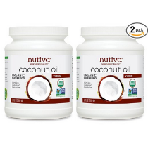 美亚好价【Nutiva Organic Virgin Coconut Oil 有机冷榨椰子油 1.6L*2瓶】