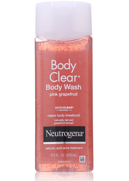 美亚 后背痘杀手！【Neutrogena Body Clear露得清葡萄柚祛痘柔砂沐浴露3瓶】