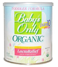 iherb【Baby''s Only Organic, 幼儿铁强化无乳糖配方奶粉】