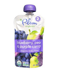 iherb【Plum Organics, 有机婴儿食品，2 段，蓝莓、梨和紫色胡萝卜】