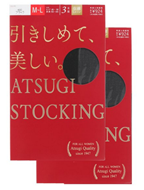 日亚【厚木ATSUGI STOCKING 薄款压力型紧致美腿袜 三双装*2盒】