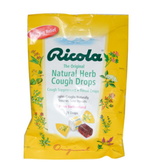 iherb【Ricola, 天然草本止咳润喉糖，21颗】