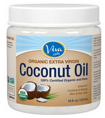 有机初榨椰子油Viva Labs The Finest Organic Extra Virgin Coconut Oil