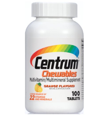 Centrum 善存 果味维生素咀嚼片，100 