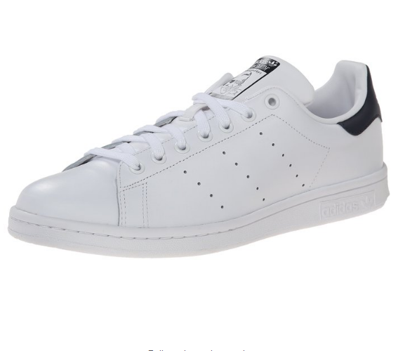 Adidas 阿迪达斯 stan smith 男士复古白球鞋，9.5 D(M) US 