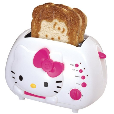 厨房萌物!Hello Kitty 造型面包机