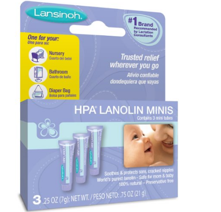 Lansinoh HPA 纯天然羊毛脂护乳霜 3支